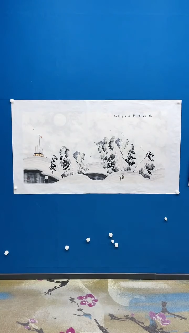 【闪购商品】国画张-四尺雪景/无框/W