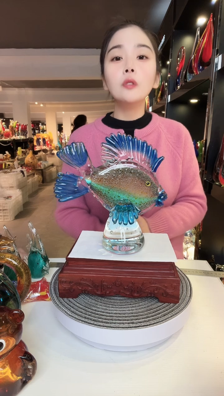 【闪购商品】茶盏琉璃摆件家居摆件