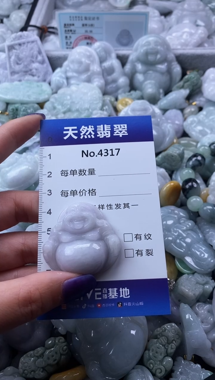 翡翠未镶嵌颈饰缅甸A货翡翠4317