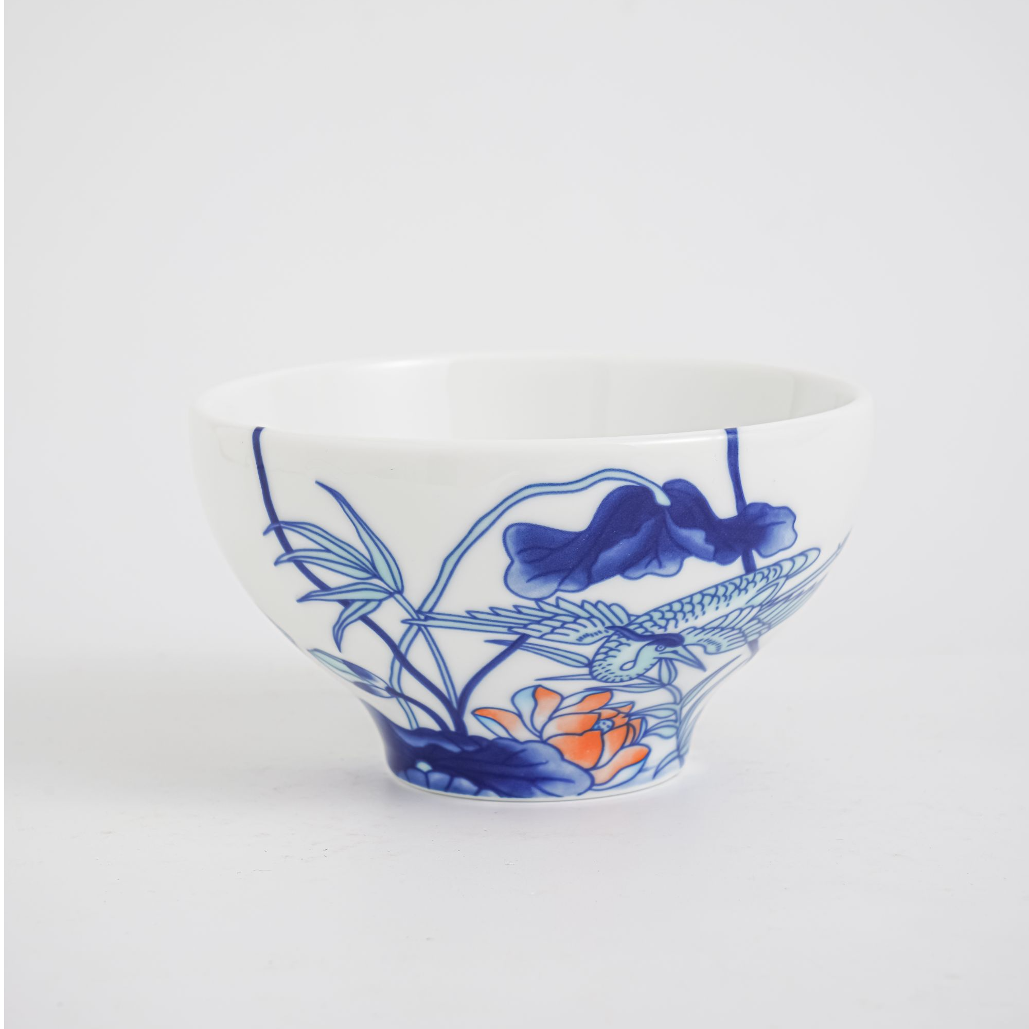 【夏日小酌】一切美好/《菡萏》 12.6CM  米饭碗 高温釉中