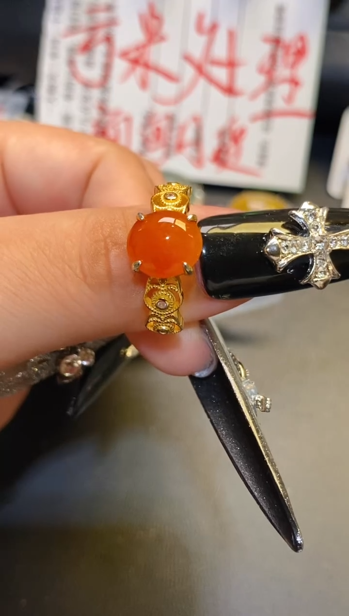 银S925镶嵌翡翠耳饰天然