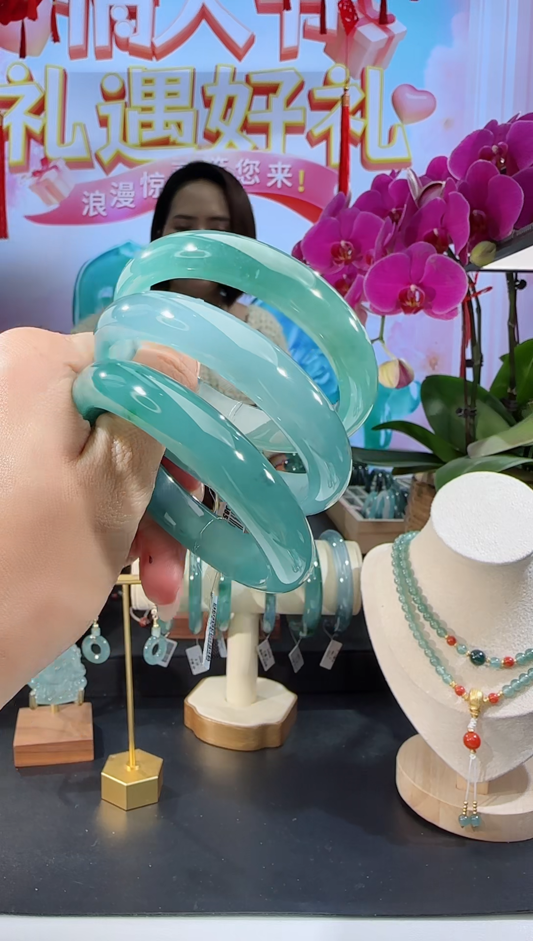 【闪购商品】翡翠手镯未镶嵌圈口可选多样性发一