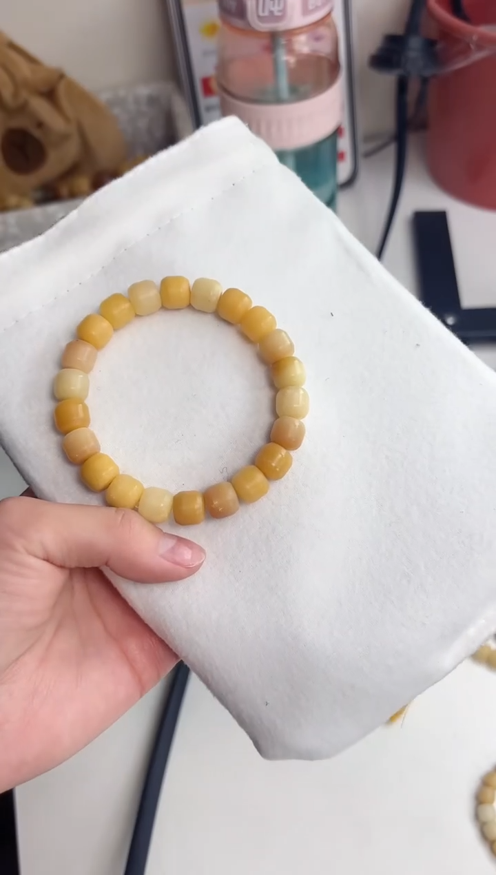 手串菩提根/象牙果h63干磨汉堡冰花麻子10mm手串