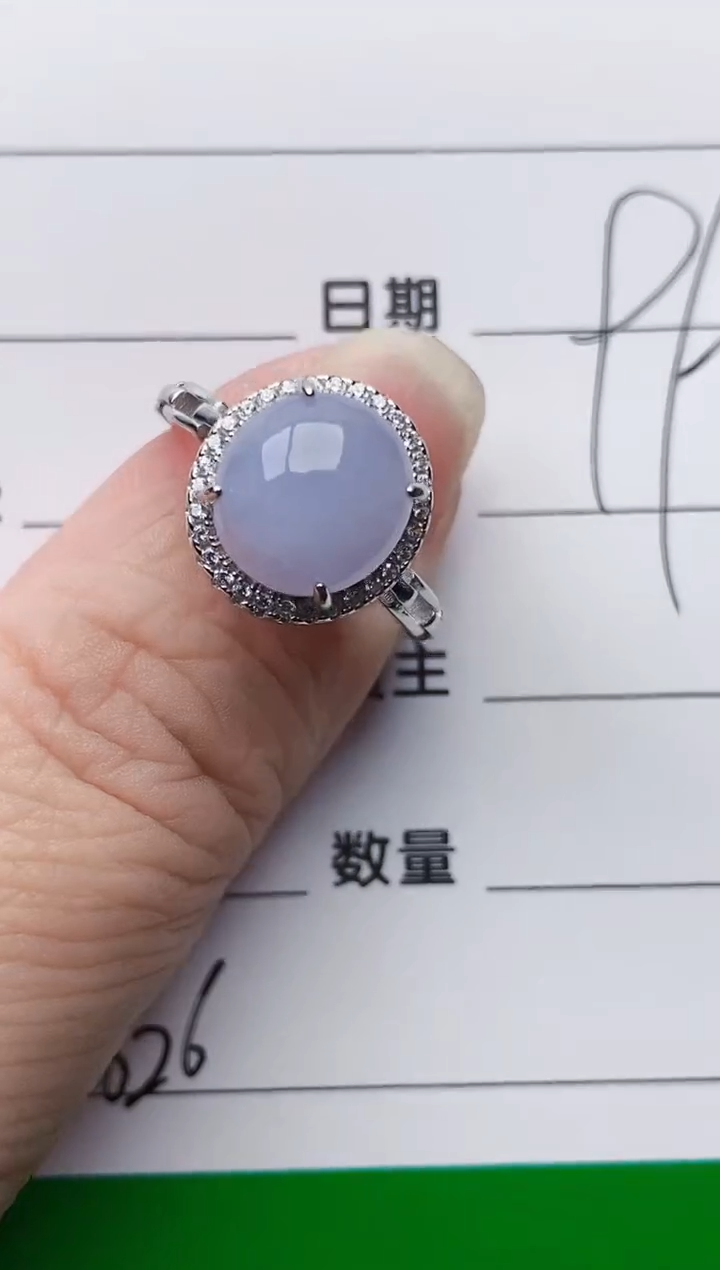 颈饰银S925镶嵌翡翠3626