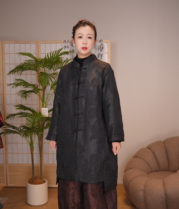 2025秋冬新款新中式棉大衣/时尚百搭显气质