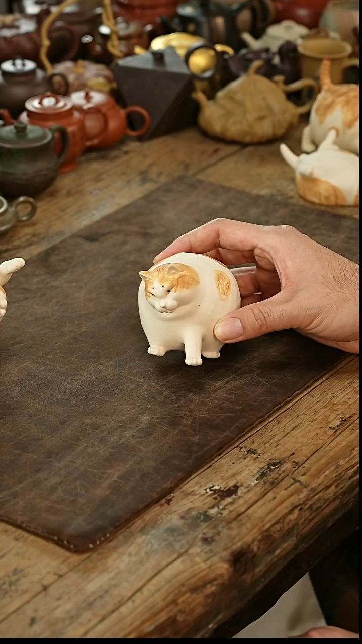 茶壶紫砂反骨猫紫砂