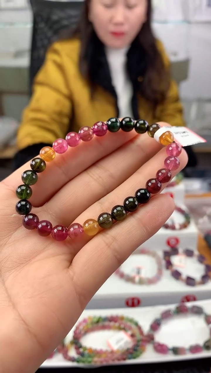 未镶嵌手串碧玺多样性发一条