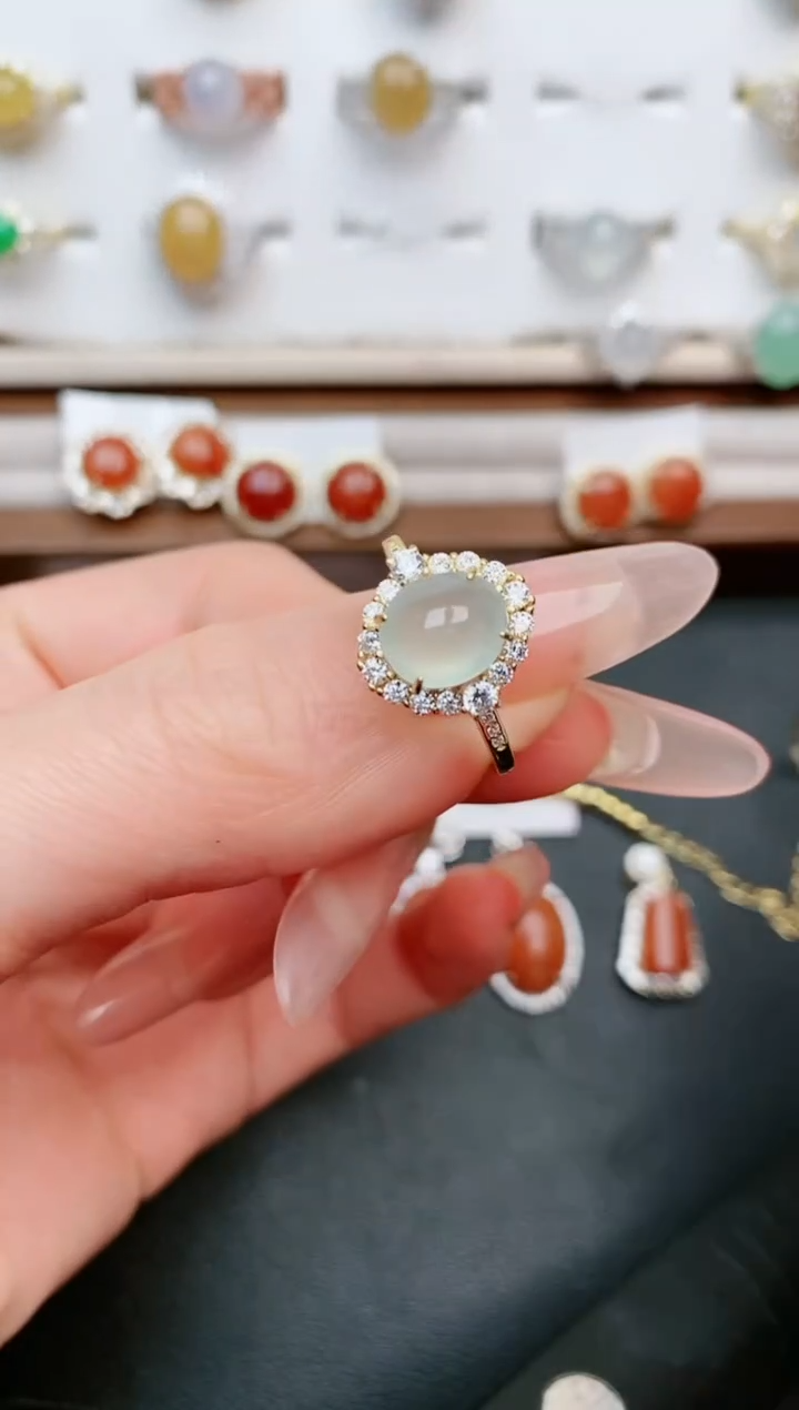 【闪购商品】翡翠戒指银S925镶嵌.....