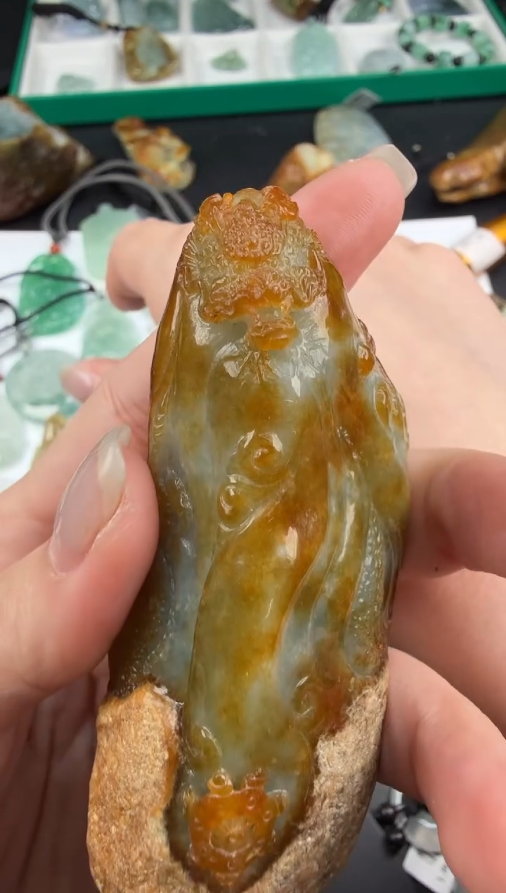 未镶嵌把件翡翠9**8翡翠饰品-273