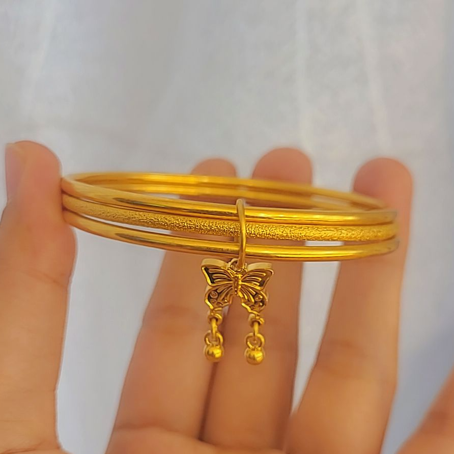 合金手镯 合金手镯 网红爆款手镯 气质金色时尚手镯潮流 602号