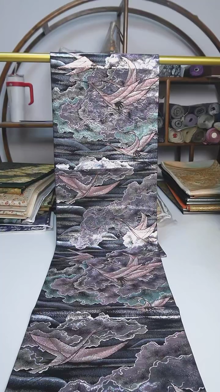 【闪购商品】织绣17西阵织六通仙鹤
