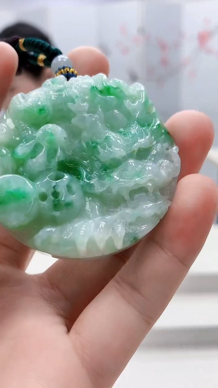 未镶嵌定制翡翠4812bb-毛货挂件29