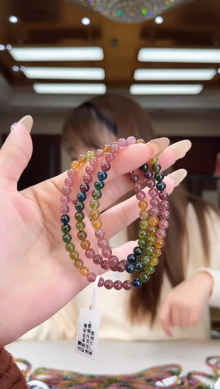 【闪购商品】碧玺/未镶嵌5mm+碧玺多圈44多样性发货