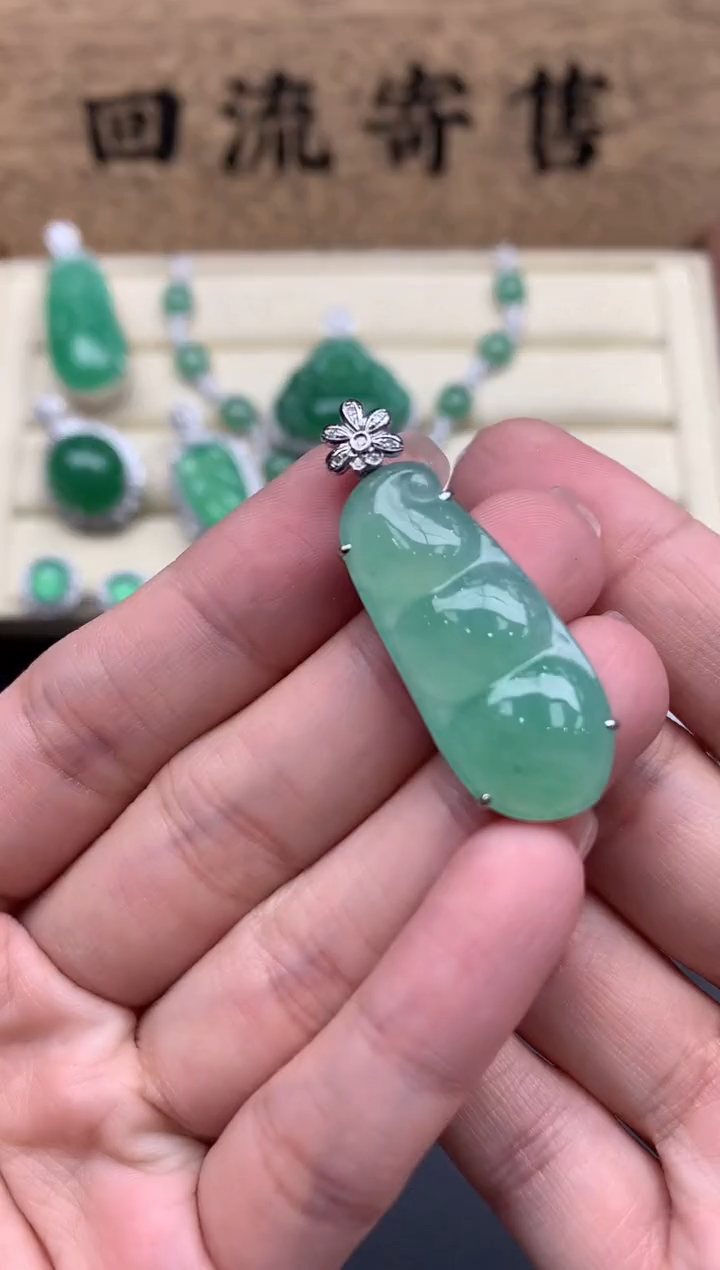 【闪购商品】翡翠颈饰18K金镶嵌611-中国好珍宝