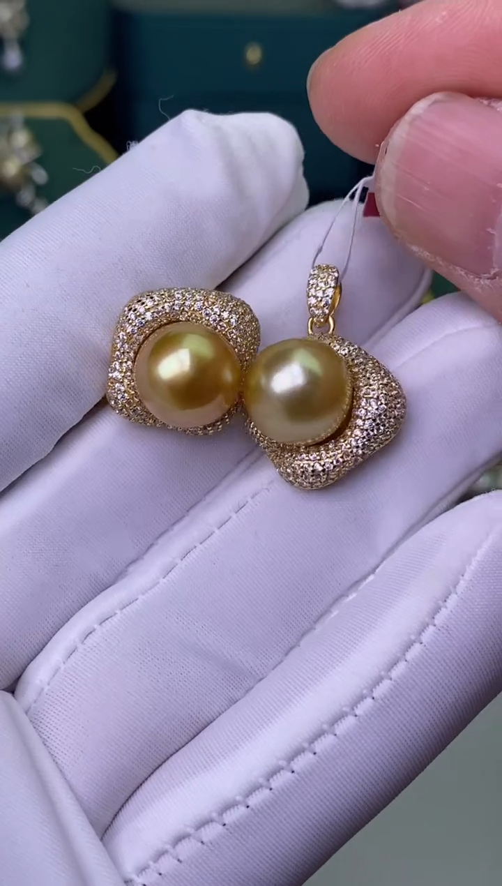 【闪购商品】海水珍珠颈饰银S925镶嵌套装