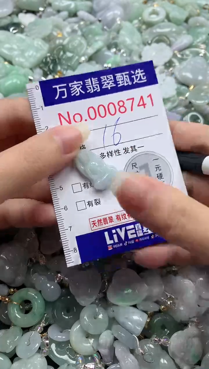 吊坠(不含链)未镶嵌翡翠8741
