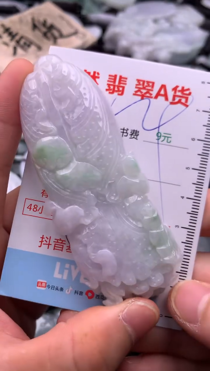 翡翠未镶嵌吊坠(不含链)1