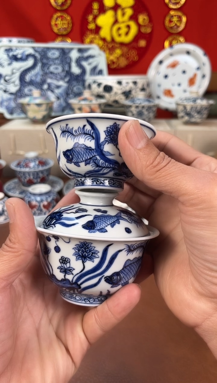 【闪购商品】主播私人福利手绘青花茶具