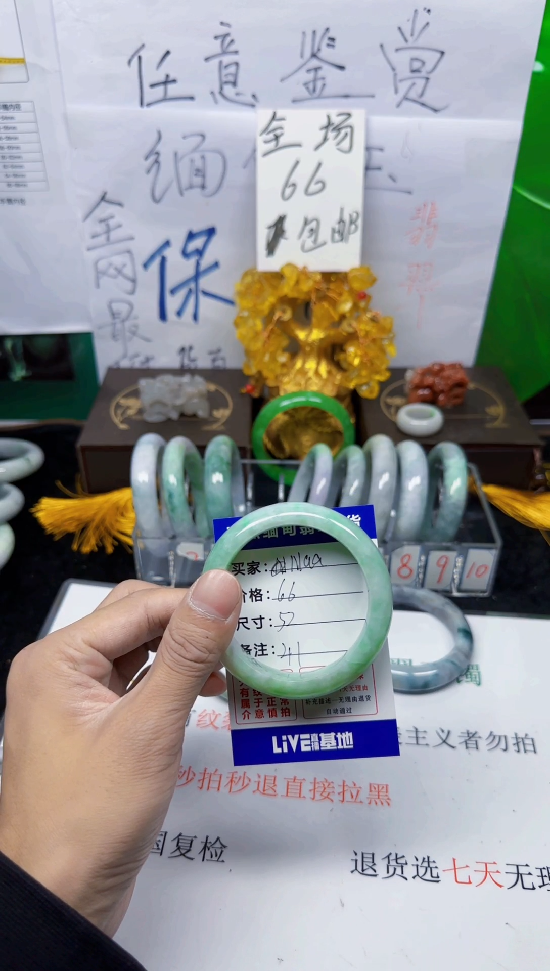 未镶嵌手镯翡翠N*a41