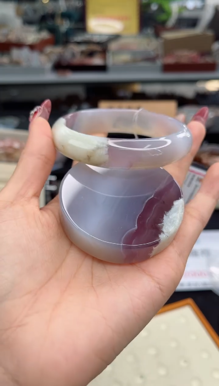 【闪购商品】石英质玉手镯未镶嵌63圈口（赠品镯心）6148521