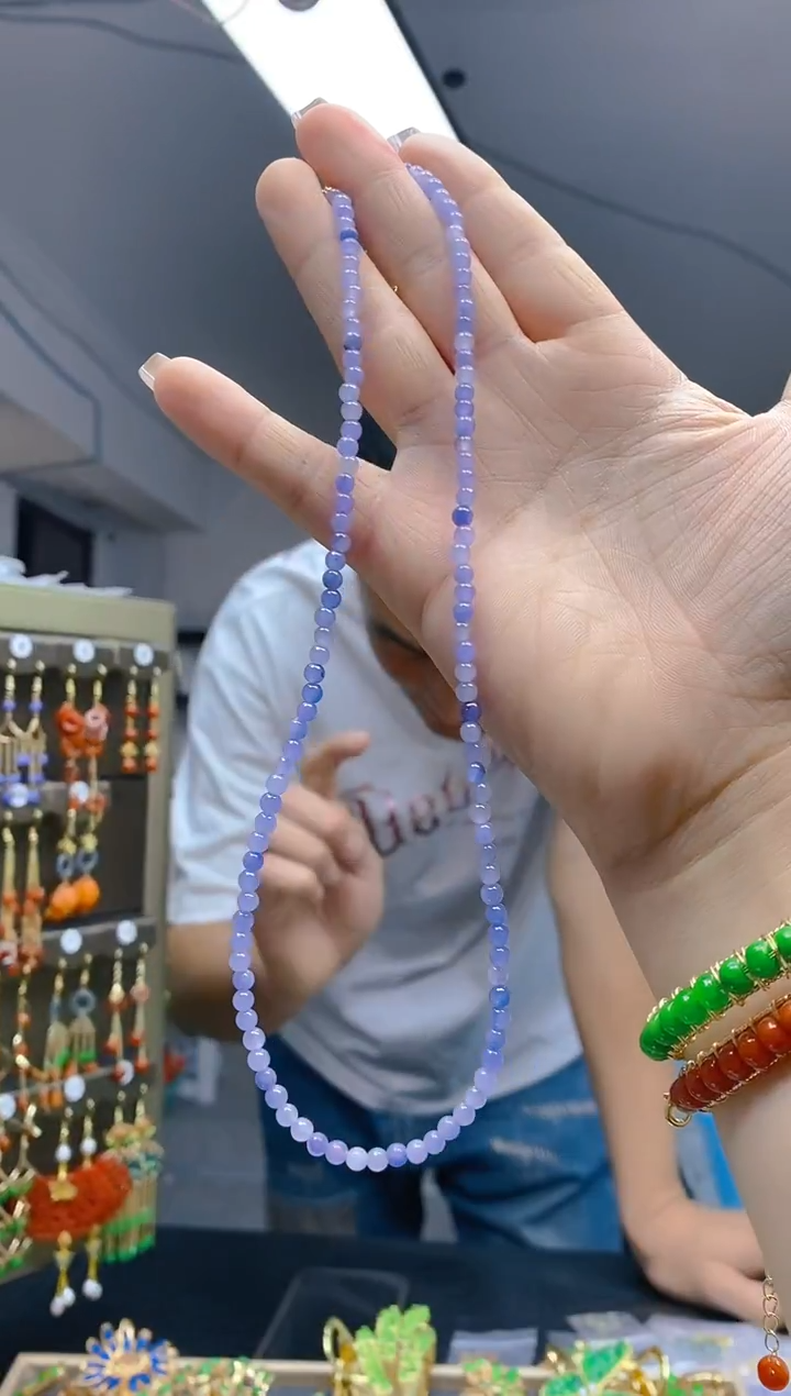 【闪购商品】翡翠耳饰合金490翡翠锁骨链