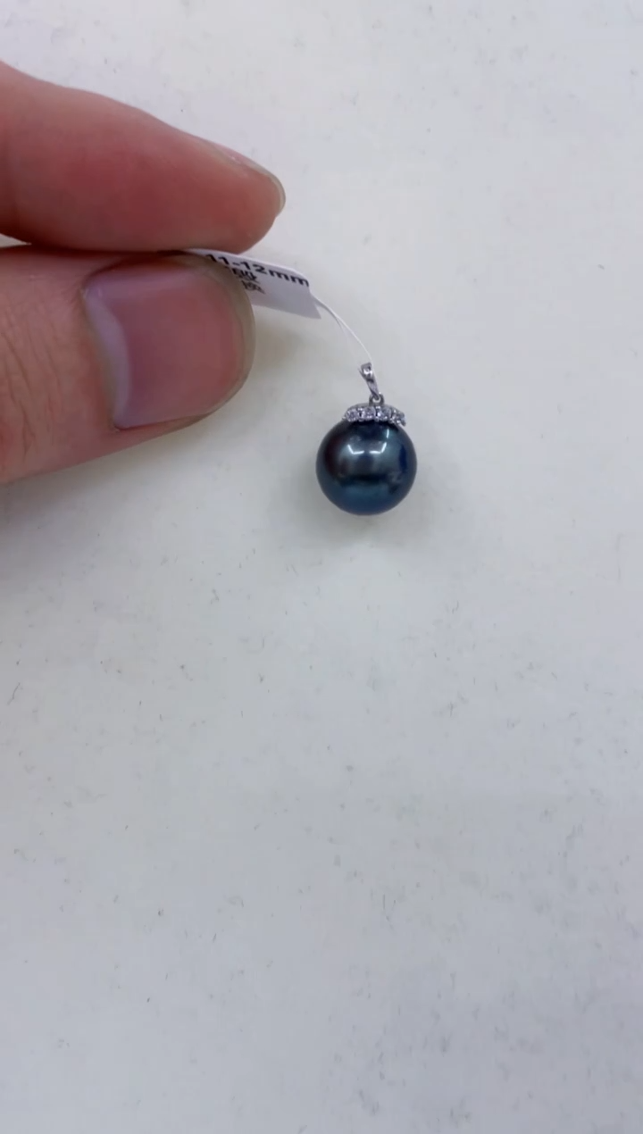 银S925镶嵌颈饰海水珍珠  