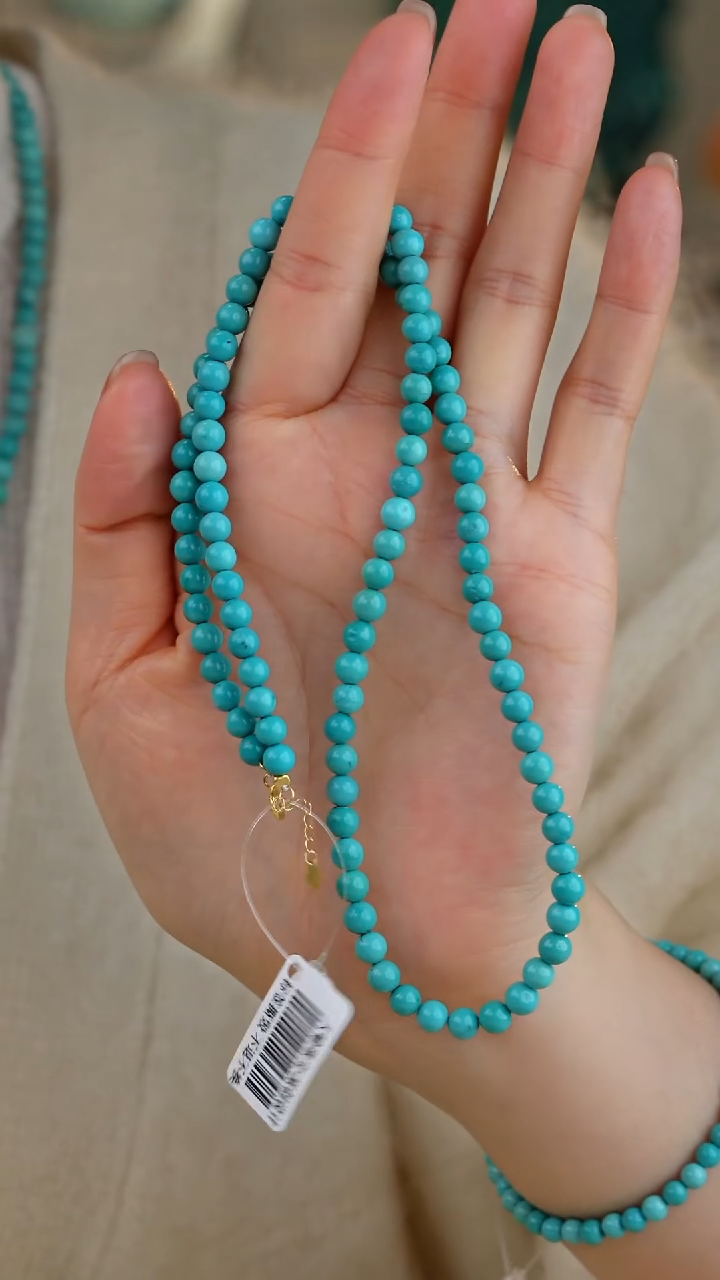 【闪购商品】绿松石项链18K金镶嵌多样性发货