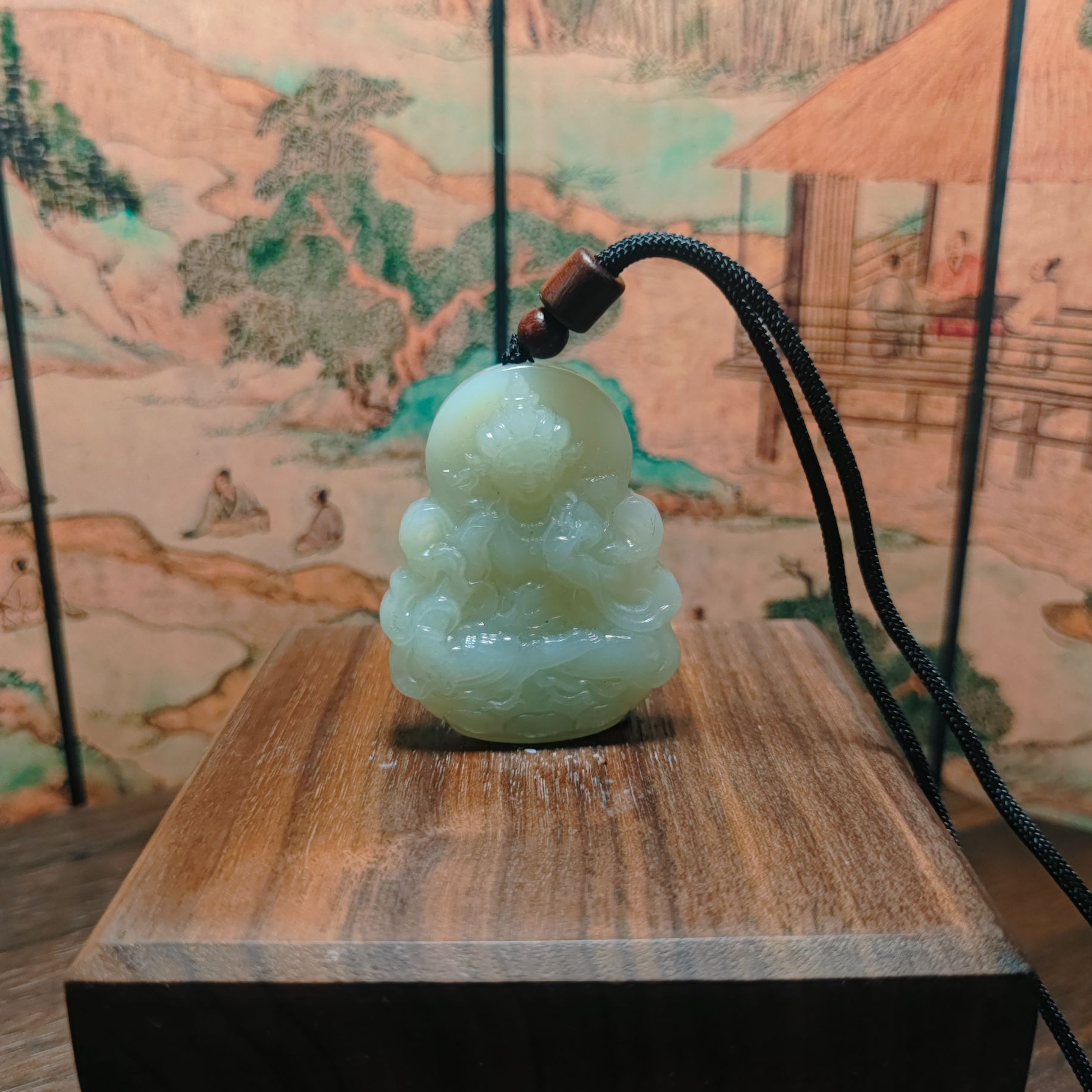 W和田玉度母吊坠0236