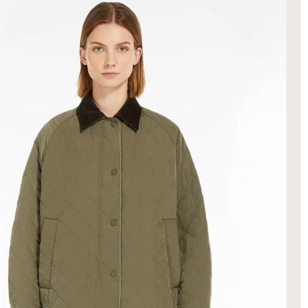 HJ 21336巴恩风菱格棉服秋冬外套