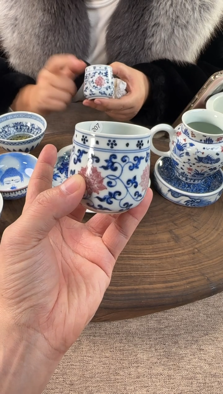 ～***吟双板桥柴窑双板桥柴窑釉里红207