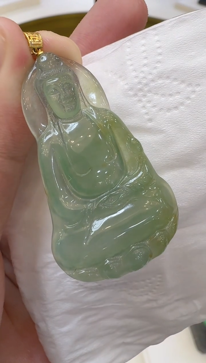 【闪购商品】翡翠吊坠(不含链)18K金镶嵌多样性团购发一件