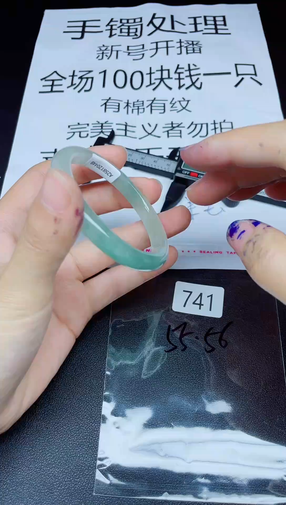 未镶嵌手镯翡翠741