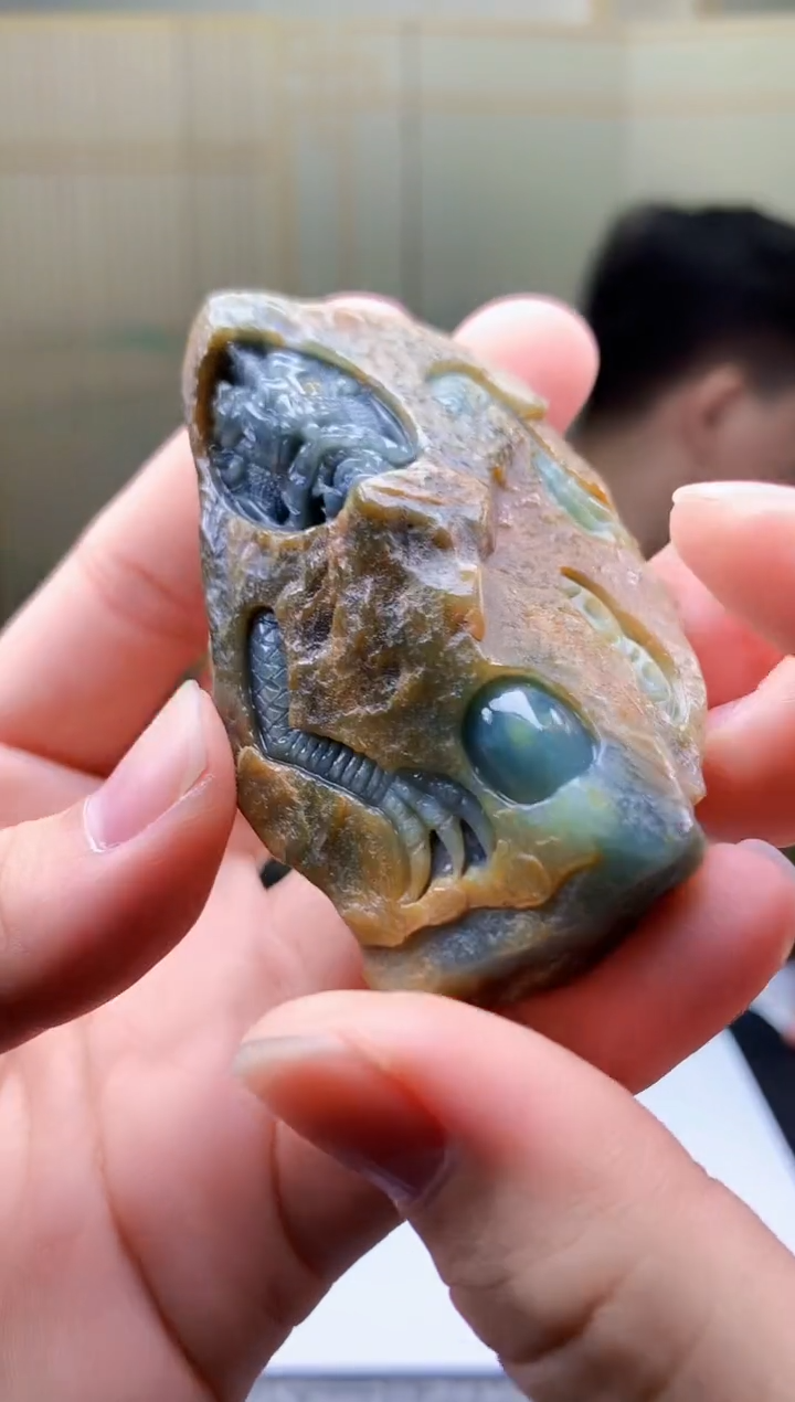 【闪购商品】定制翡翠未镶嵌4917bb-毛货挂件19