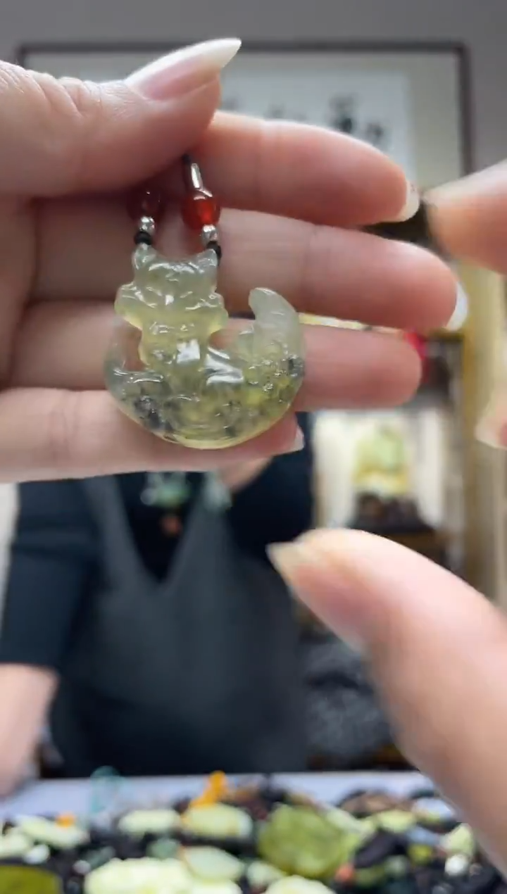 未镶嵌岫玉吊坠多样性发货*拍一发一