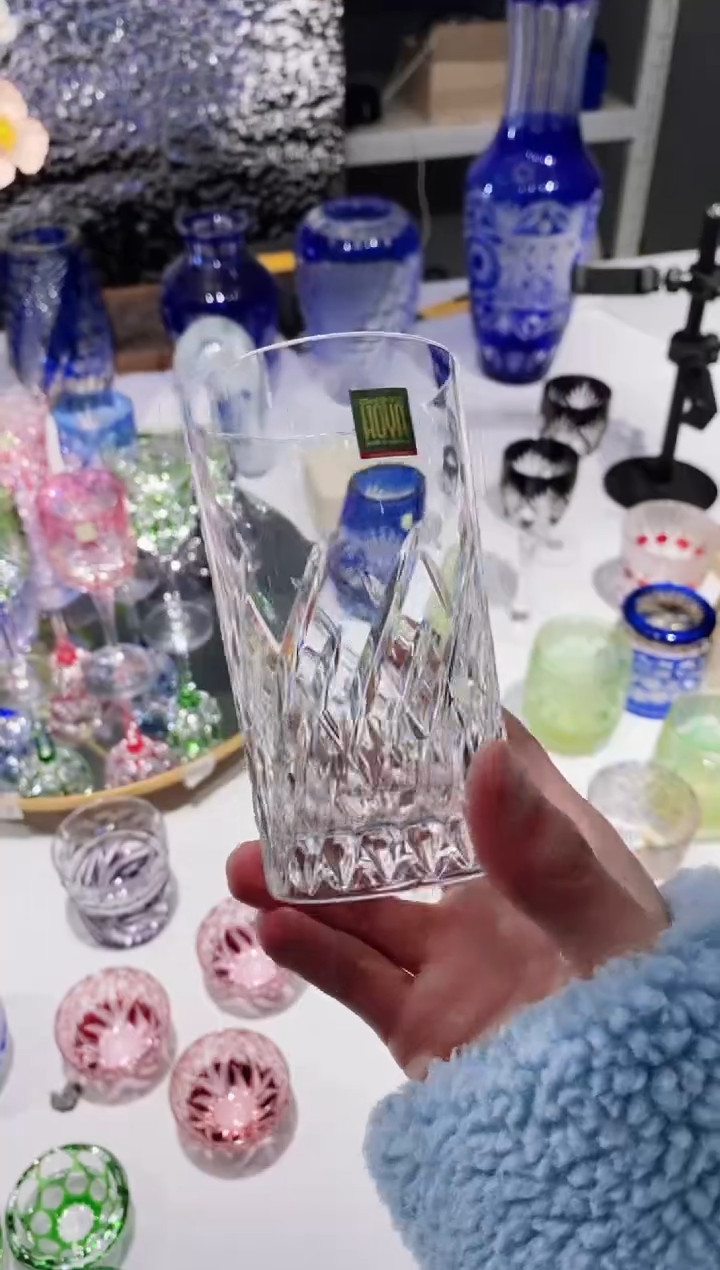 【闪购商品】水晶玻璃无手柄款豪雅水晶杯透明