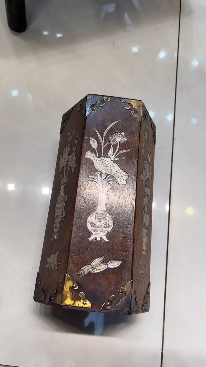 【闪购商品】木螺钿笔筒笔筒笔筒