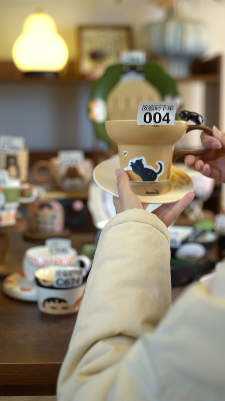 摆件陶004一套 阿满屋手工手作陶瓷 