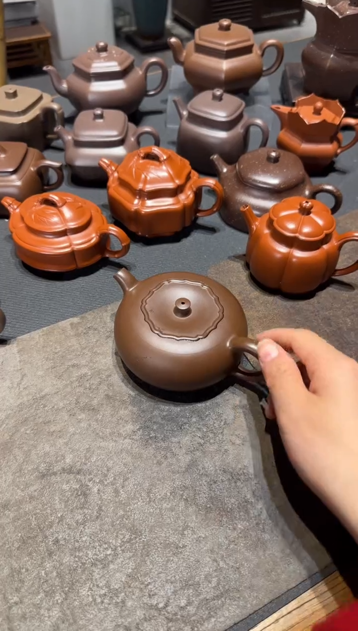 【闪购商品】紫砂茶壶柿柿如意