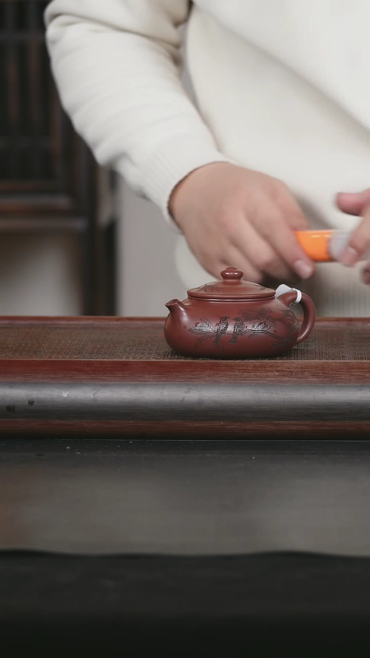 【闪购商品】紫砂茶壶91 原矿紫砂壶 寒江 龙血砂