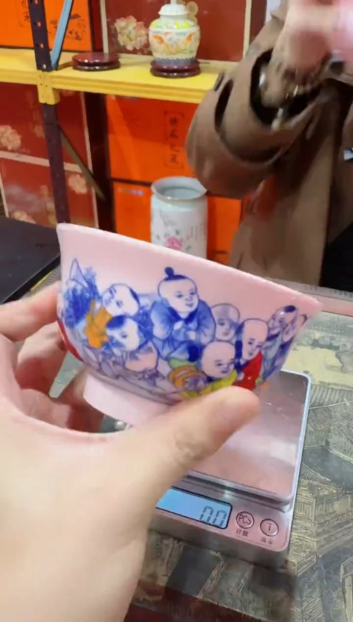 碗陶瓷红稀4英寸十八才子碗+礼盒