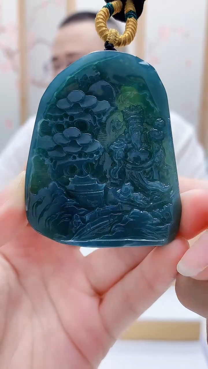 未镶嵌定制翡翠5167lr-毛货挂件13