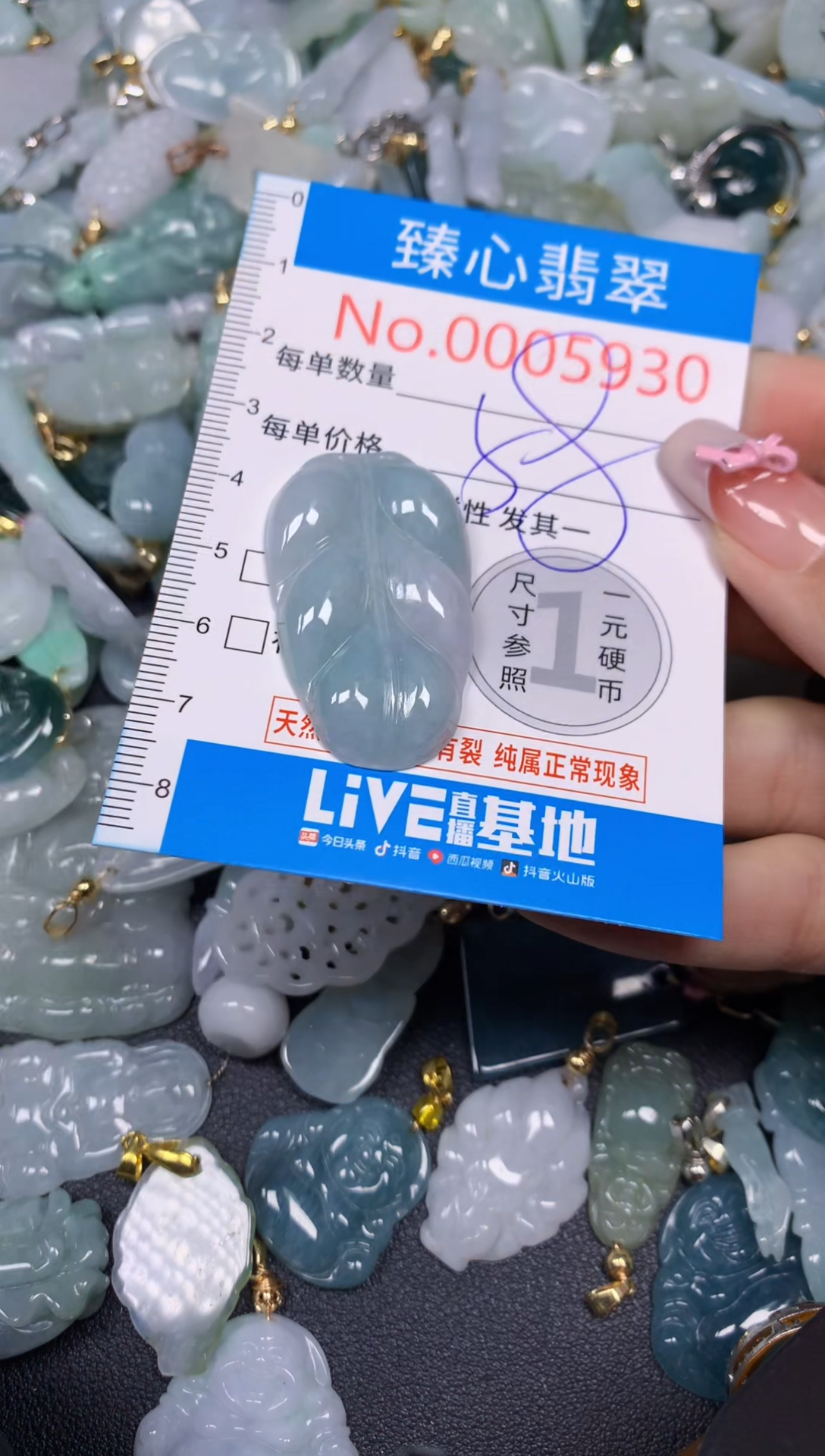 【闪购商品】翡翠颈饰未镶嵌含绳0005930