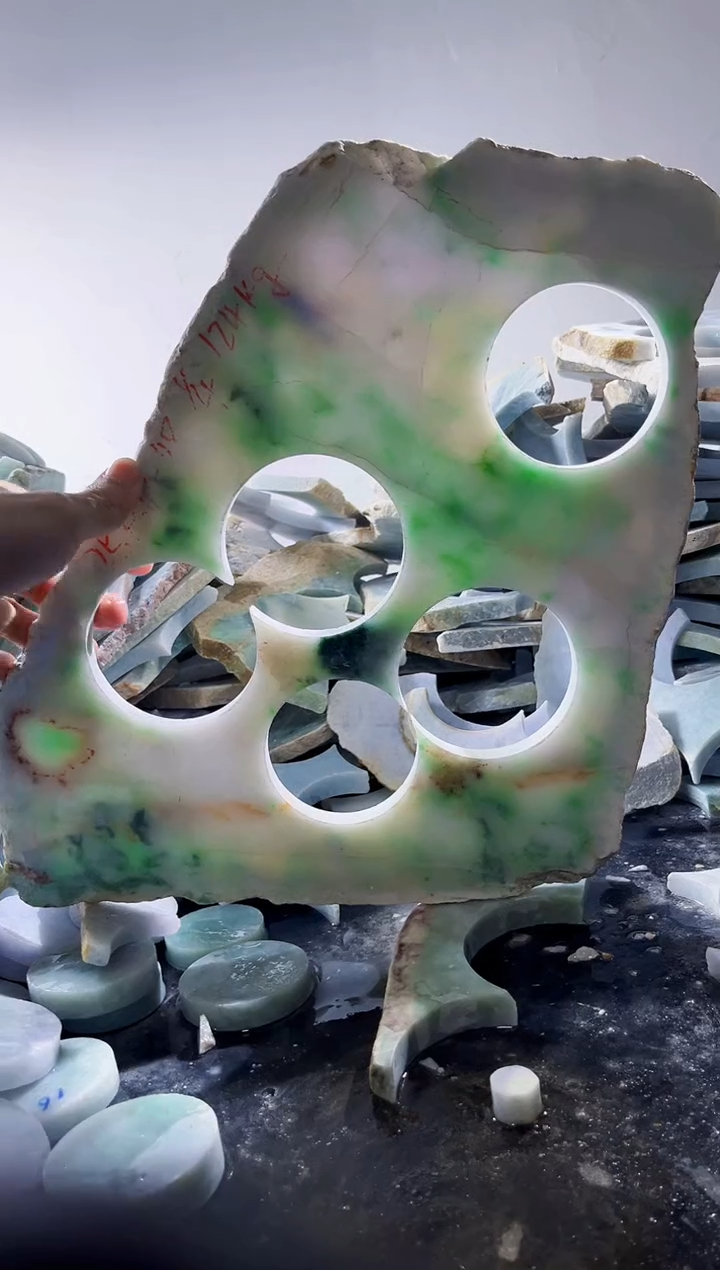 裸石翡翠缅甸翡翠A货文6503