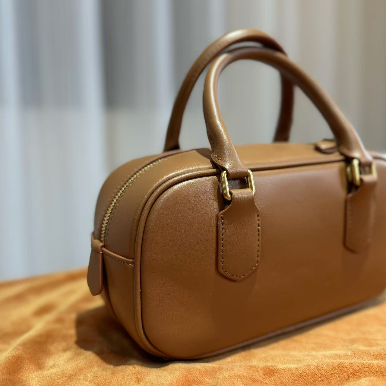 HIRMRISHIRMRIS手工真皮包550796-棕   光面缪