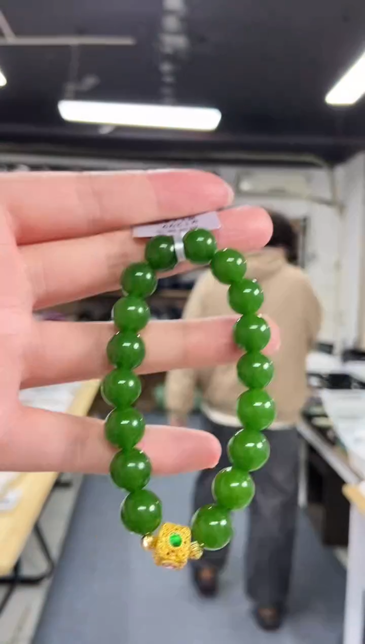 【闪购商品】和田玉手串未镶嵌多样性发其一颜色微差