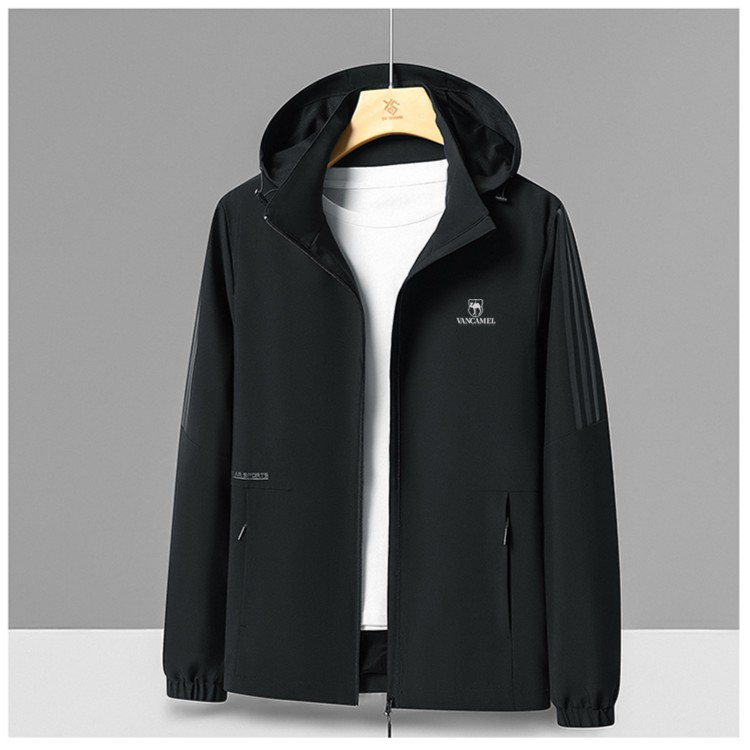 VANCAMEL/西域骆驼308【品牌春秋】男女透气连帽风衣户外运动夹克