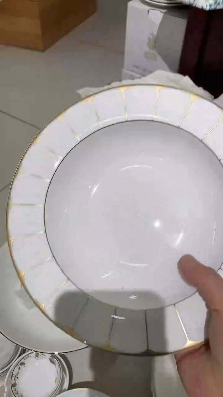 9英寸汤盘隆达骨质瓷