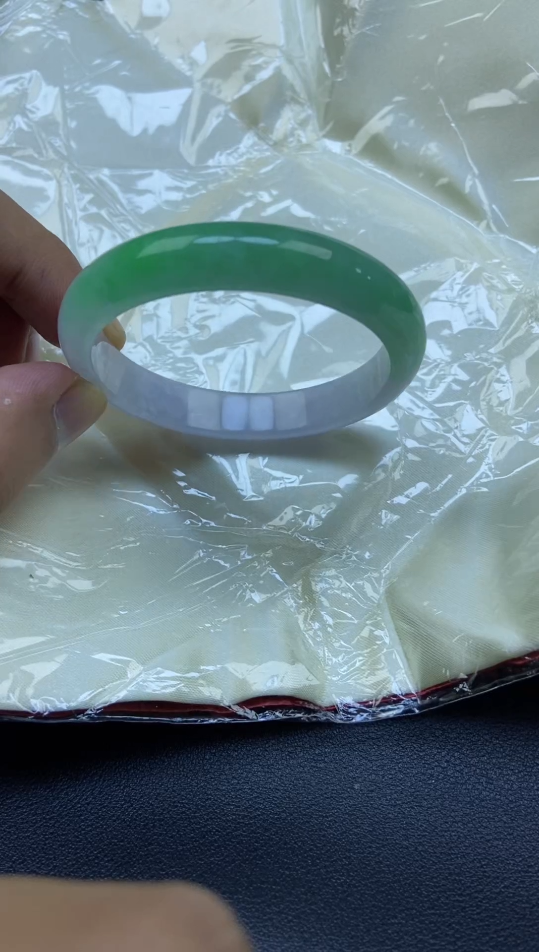 【闪购商品】A32-53圈天然缅A手镯未镶嵌闪购链接