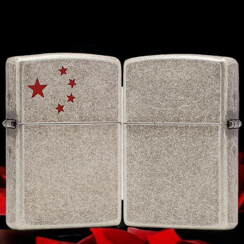 ZIPPO/之宝古银【五星】正品煤油打火机KF-DF