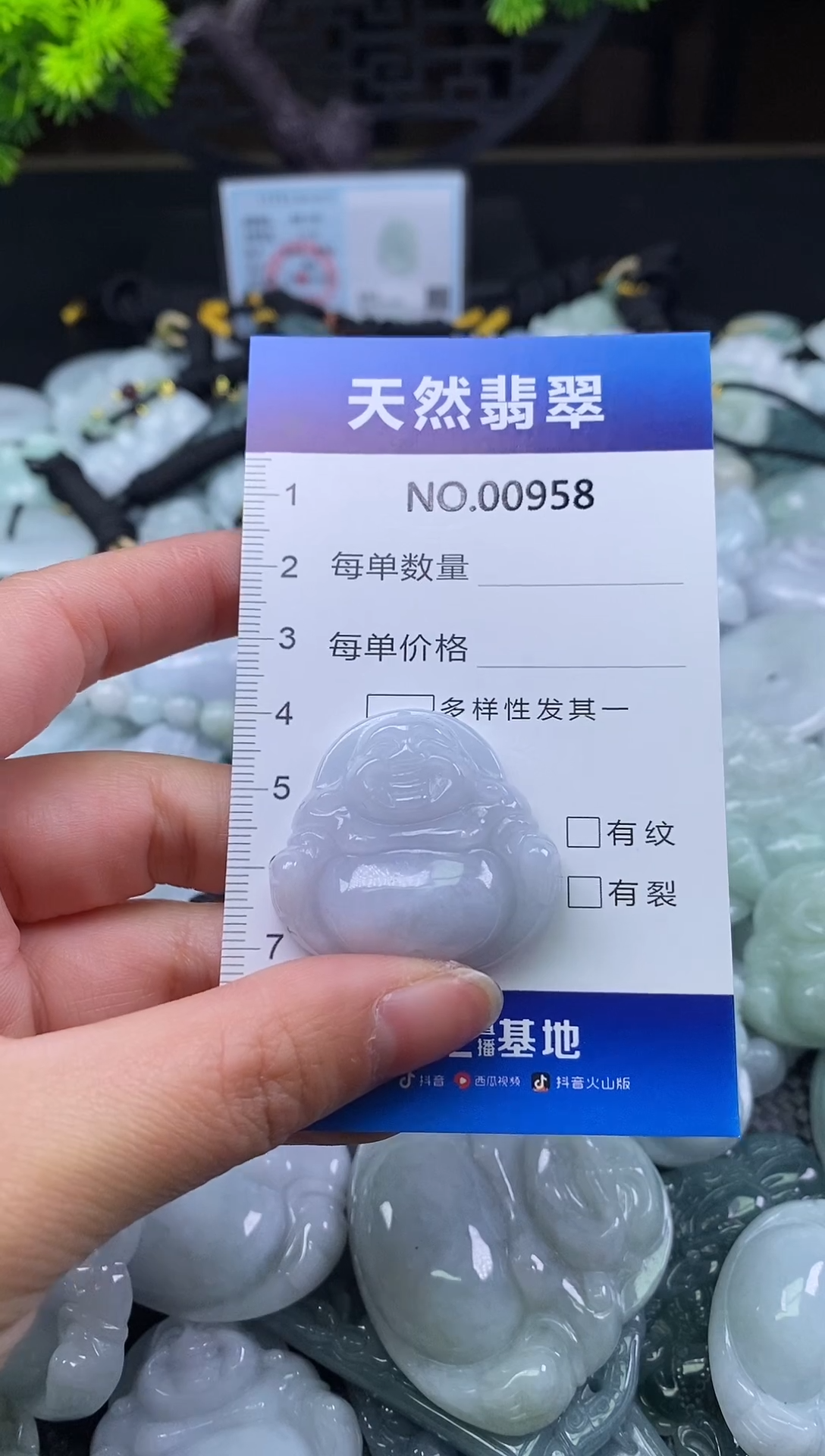 颈饰未镶嵌翡翠天然缅甸翡翠958